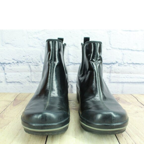 Dansko Glossy Black Ankle Booties - Picture 4 of 10